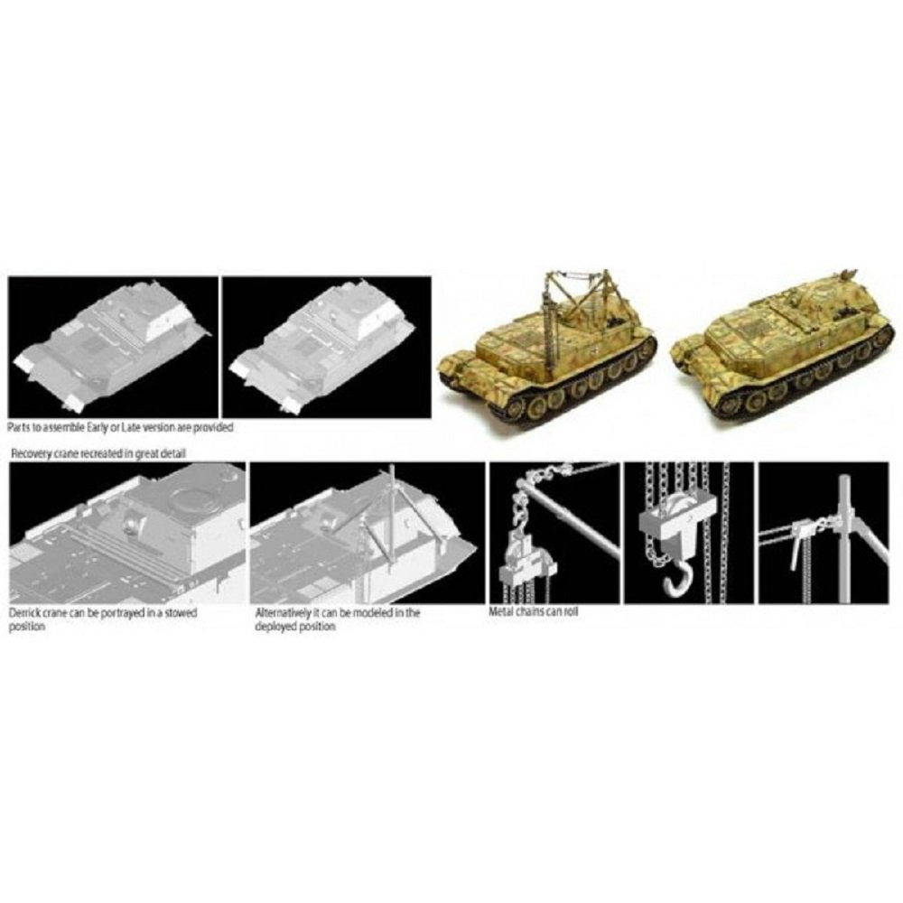 Dragon 6226 Bergepanzer Tiger (P) 1/35 – immagine 2