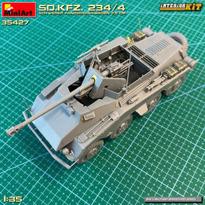 MiniArt 35427 Sd.Kfz. 234/4 SCHWERER PANZERSPÄHWAGEN 7,5 cm. INTERIOR KIT 1/35 – Bild 4