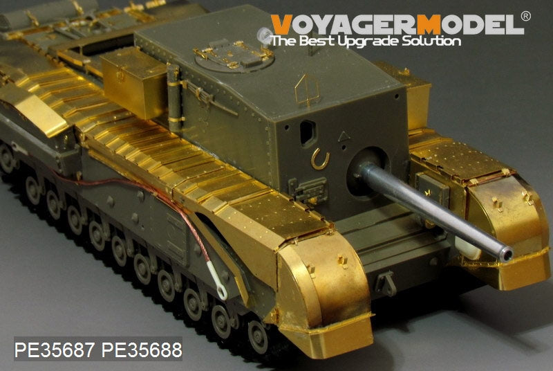 Voyager Model PE35688 WWII British Churchill 3inch gun 20 CWT Gun Fenders For AF35253 1/35 – imagen 5