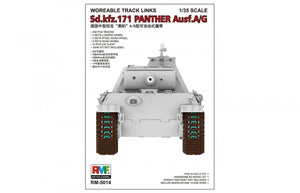 Maillons de chenille fonctionnels Rye Field Model 5014 pour Panther Ausf. A/G 1/35