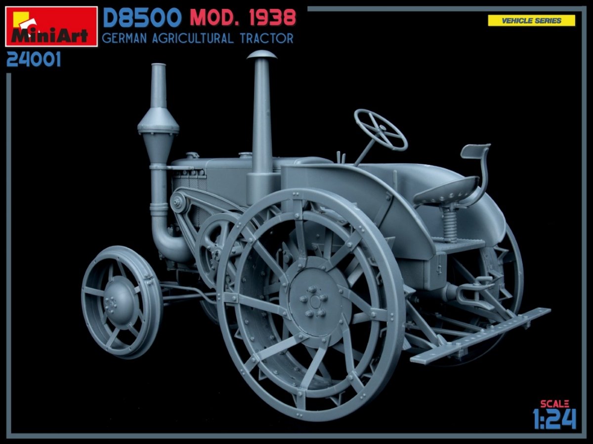 MiniArt 24001 GERMAN AGRICULTURAL TRACTOR D8500 MOD. 1938 1/24 – Bild 13