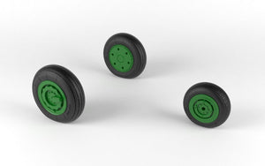 Armory Models AW48027 Mikoyan MiG-21 Fishbed wheels w/ weighted tires, early 1/48 – zdjęcie 3