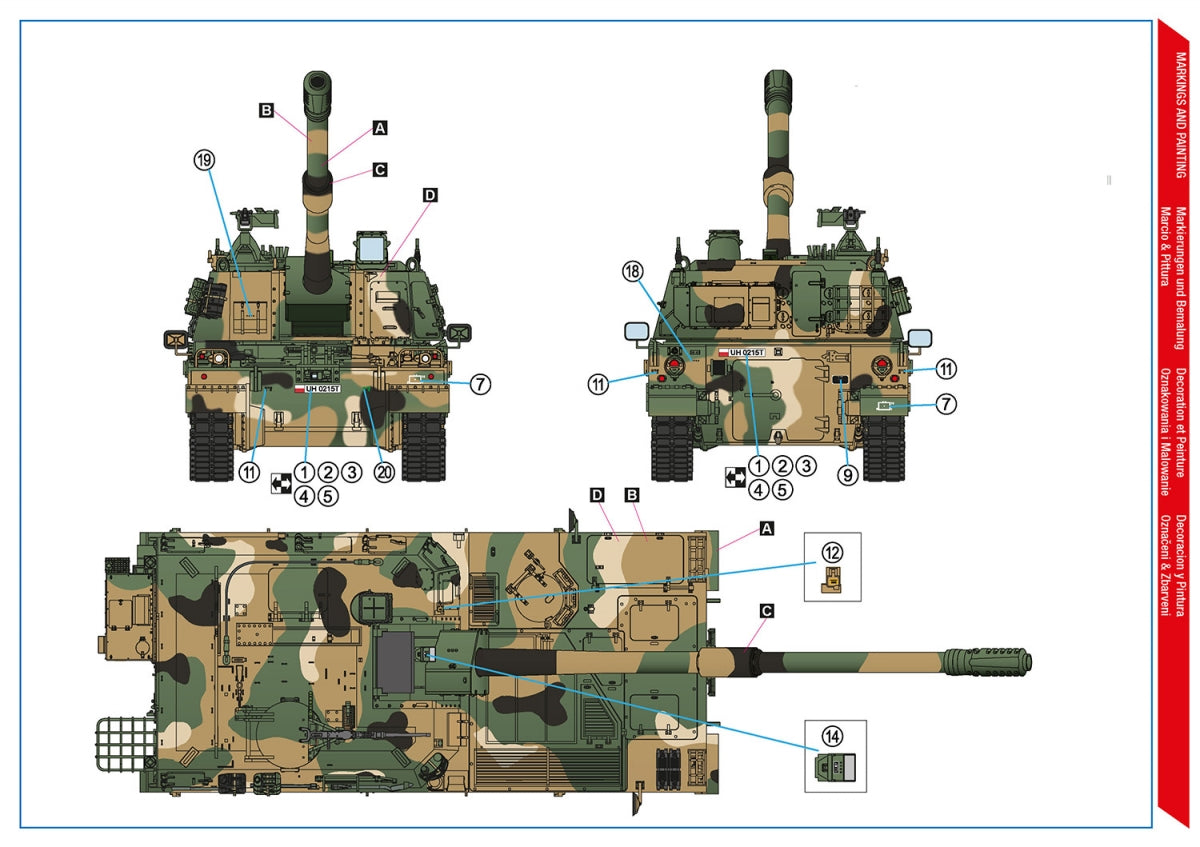 Hobby 2000 35005 K9A1 Thunder Polish Army SPH ( ACADEMY + CARTOGRAF ) 1/35 – zdjęcie 3