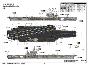Trumpeter 06714 USS Kitty Hawk CV-63 1/700 – imagen 13