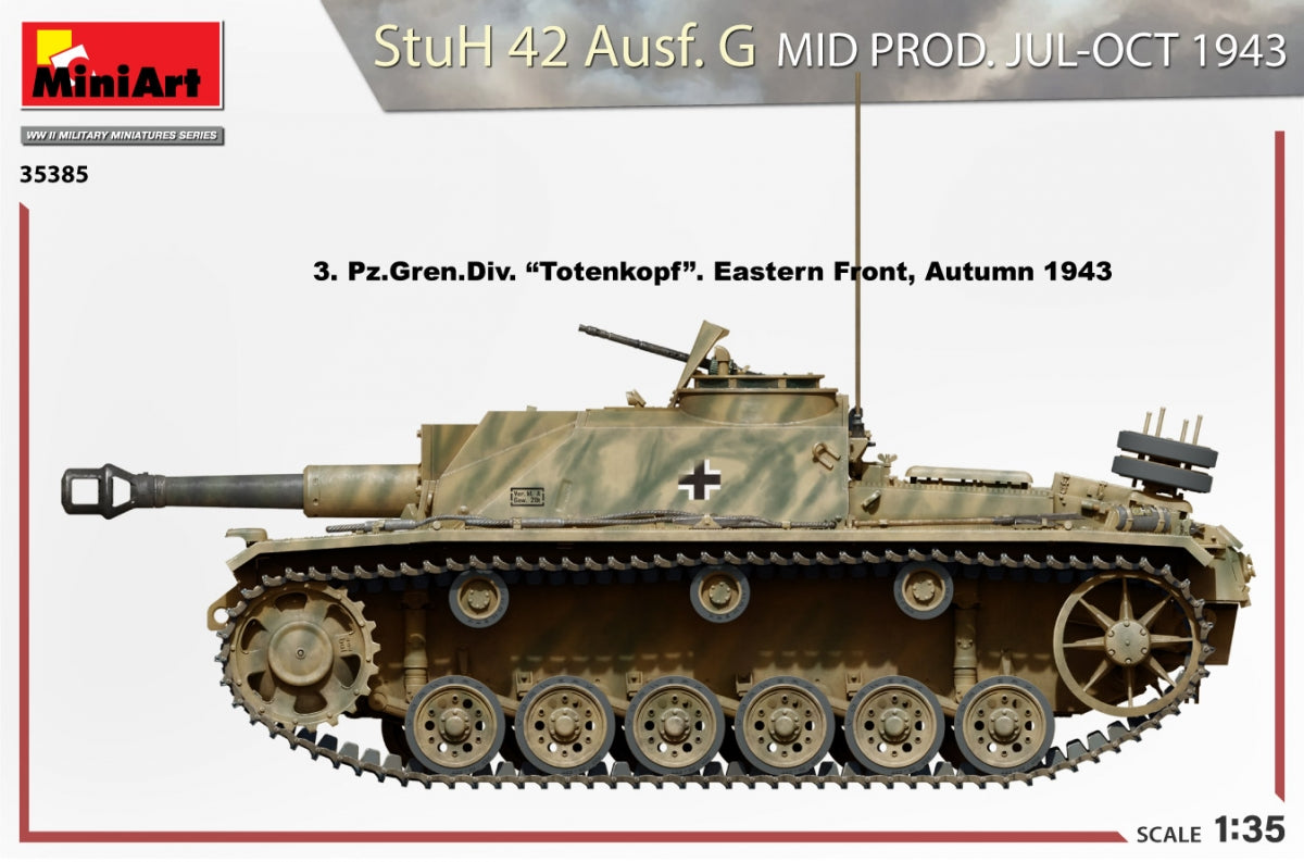 MiniArt 35385 StuH 42 Ausf. G MID PROD. JUL-OCT 1943 1/35 – zdjęcie 7