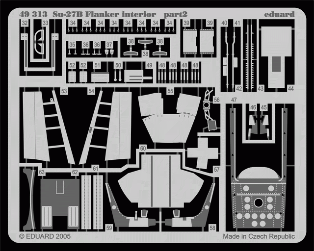 Eduard 49313 Su-27 Flanker B interior 1/48 Academy – Bild 2