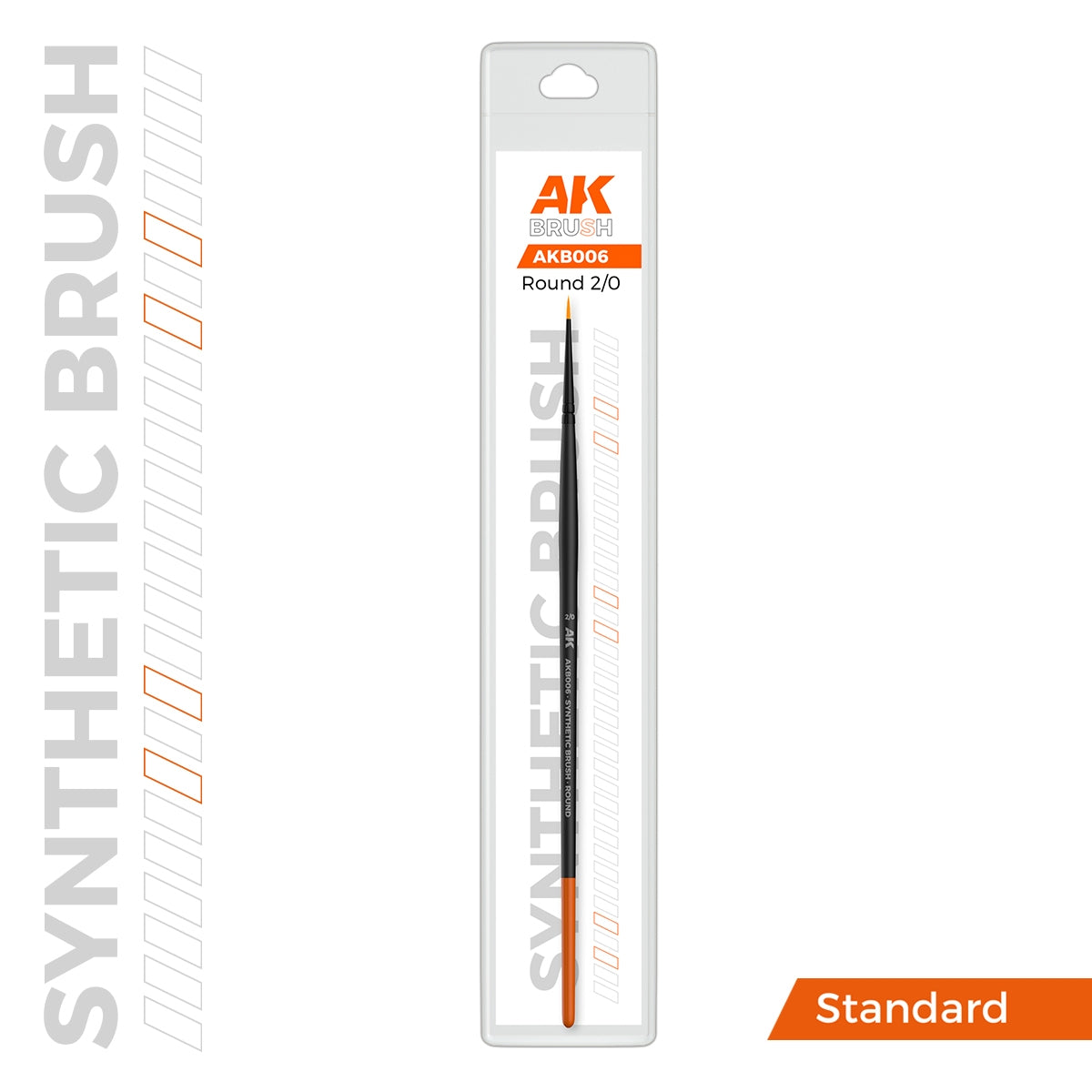 AK Interactive AKB006 AK SYNTHETIC BRUSH – ROUND 2/0 – image 2