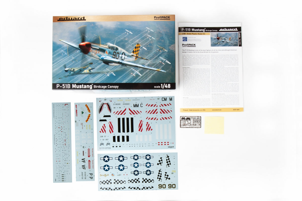 Eduard 82107 P-51B Mustang Birdcage canopy 1/48 – imagen 3