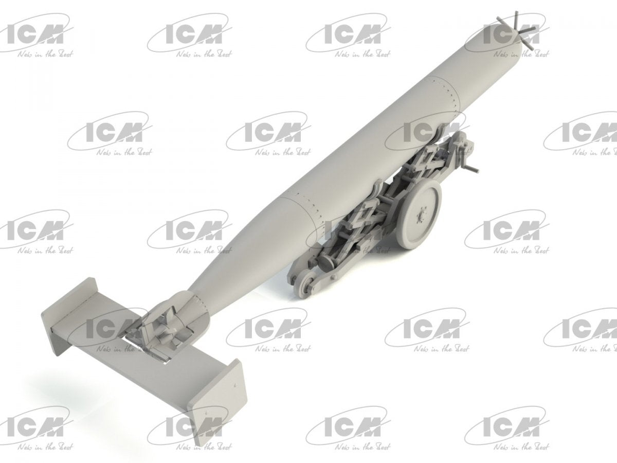 ICM 48405 WWII British Torpedo Trailer 1/48 – immagine 3
