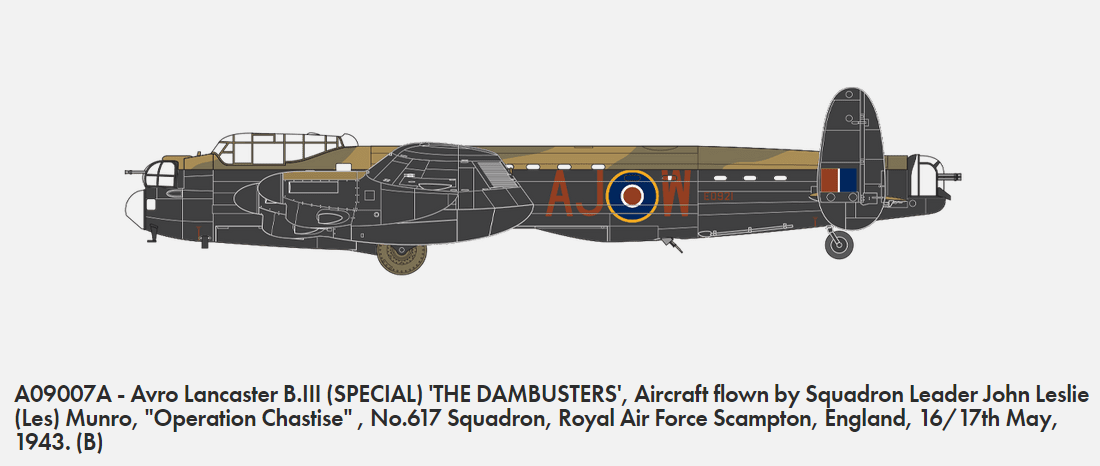 Airfix 09007A Avro Lancaster B.III (SPECIAL) THE DAMBUSTERS 1/72 – Bild 3