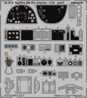 Eduard 32912 Spitfire Mk. IXc interior REVELL 1/32