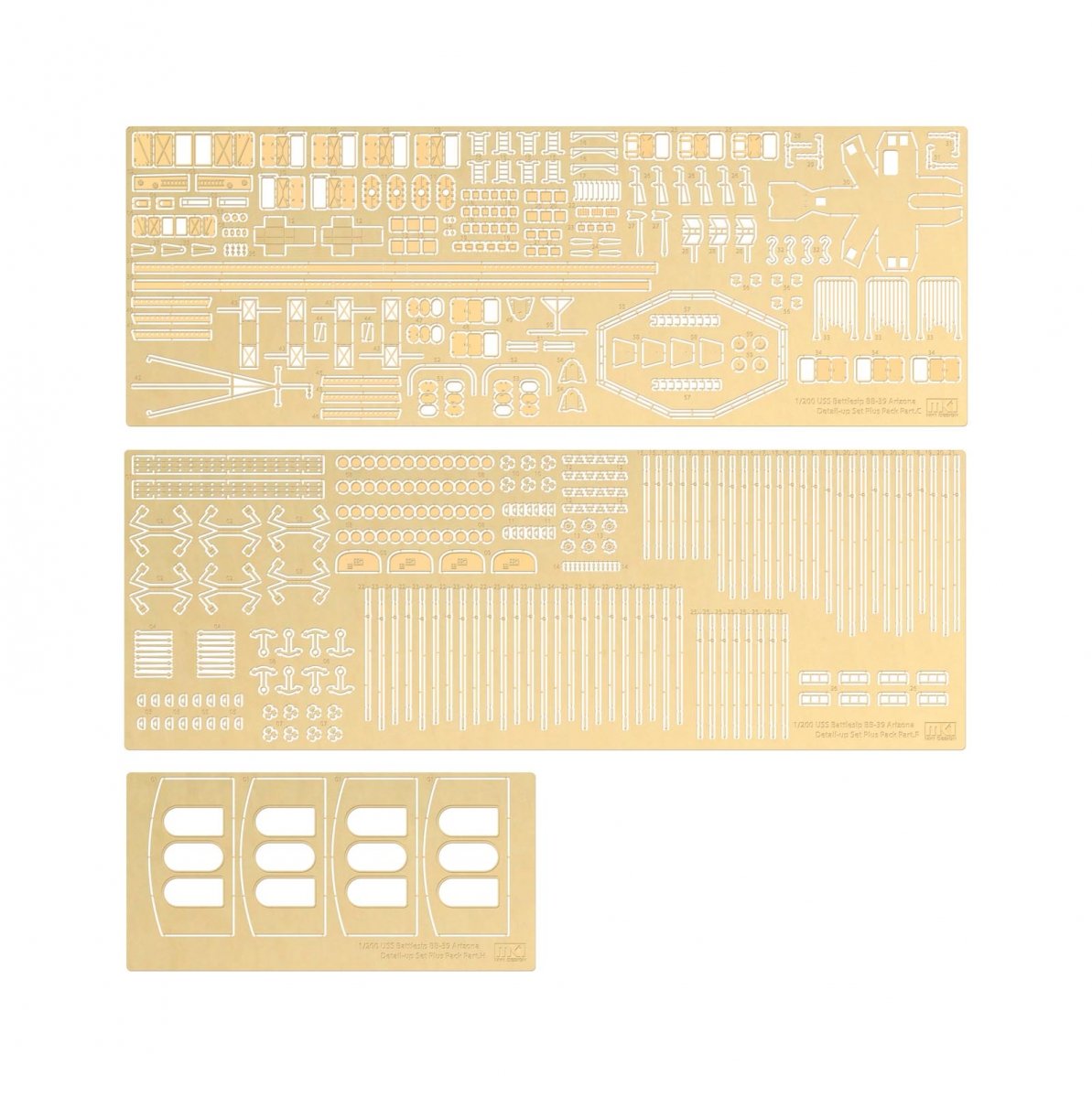 MK1 Design MS-20017 USS BB-39 ARIZONA PLUS PACK 1/200 – immagine 29