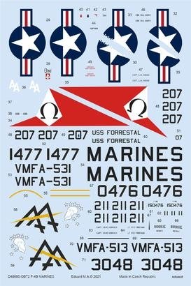 Eduard D48095 F-4B MARINES TAMIYA 1/48 – imagen 2