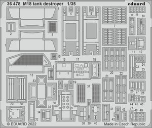 Chasseur de chars Eduard 36478 M18 TAMIYA 1/35
