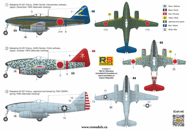 RS Models 92274 Nakajima Ki-201 Karyu 1/72 – Bild 2