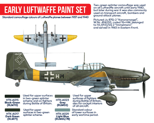 Hataka HTK-AS02 Early Luftwaffe paint set 4x17ml – immagine 2