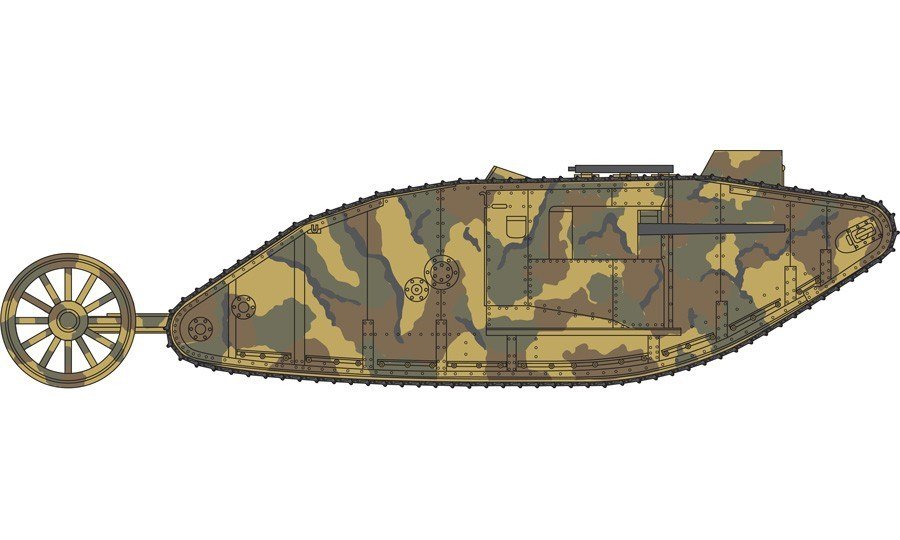 Airfix A01315V Vintage Classics - WWI Male Tank Mk.I 1/76 – imagen 3