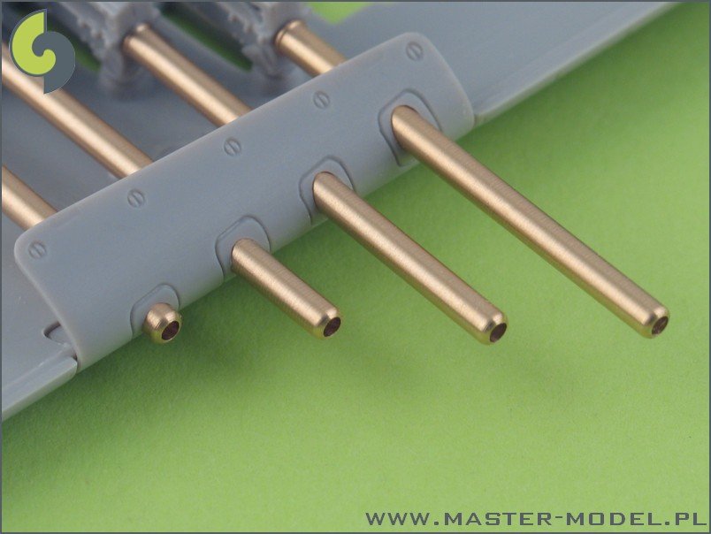 Master AM-32-004 P-47 Thunderbolt .50 Browning M2 barrels (8pcs) 1/32 – zdjęcie 2