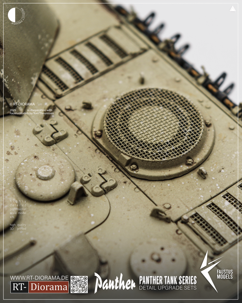 Faustus Models FM35030 Panther G Late Engine Details Type A 1/35