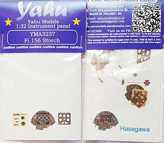 Yahu YMA3237 Fi-156 Storch Hasegawa / Revell 1/32
