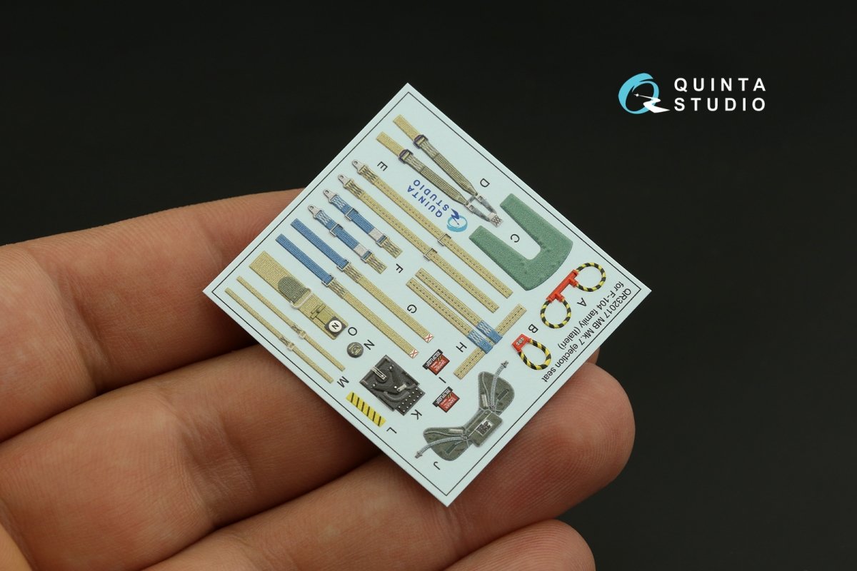 Quinta Studio QR32017 MB Mk.7 seat for F-104 family (Italeri) 1/32 – immagine 3