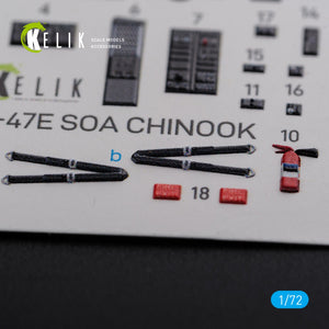 KELIK K72102 MH-47E interior 3D decals for Italeri kit 1/72 – Bild 5