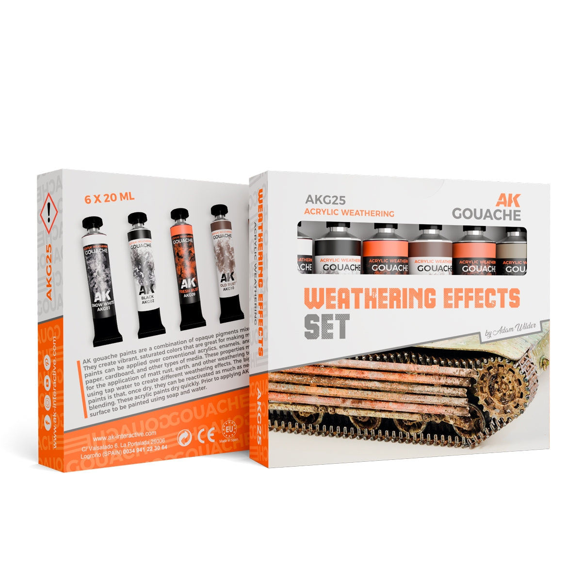 AK Interactive AKG25 WEATHERING EFFECTS SET – AK GOUACHES – Bild 2