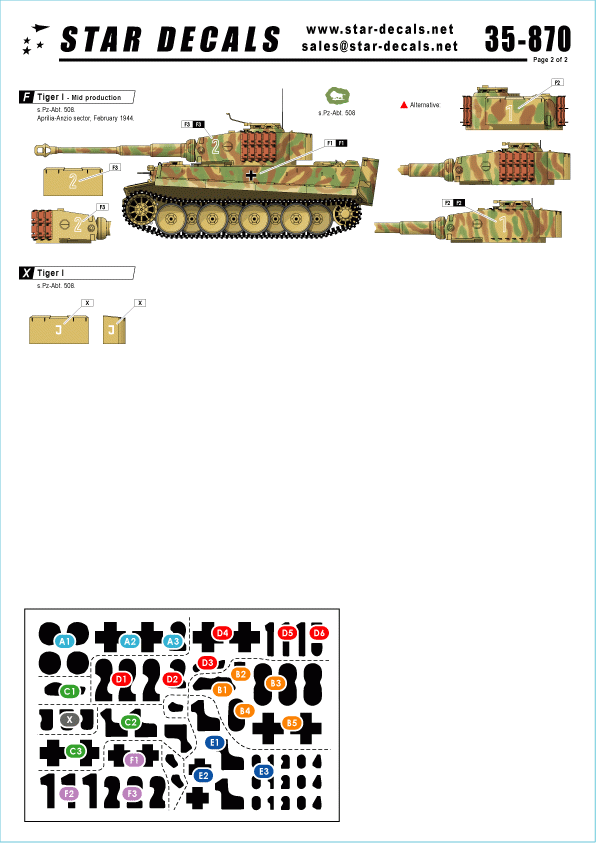 Star Decals 35-870 Chars allemands en Italie 1 1/35 – image 2