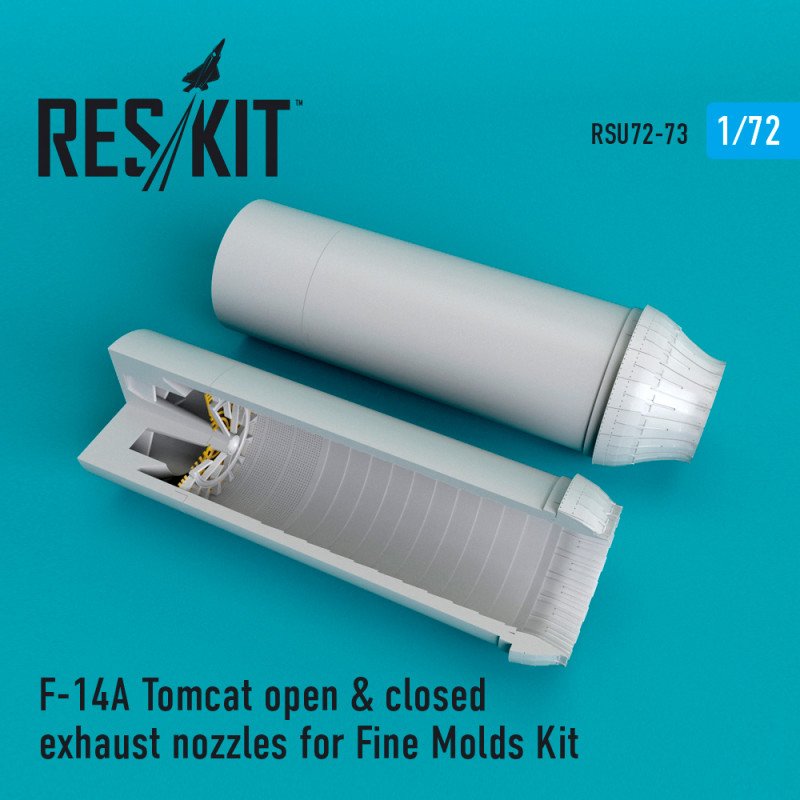 RESKIT RSU72-0073 F-14A Tomcat open &amp;amp; closed exhaust nozzles for Fine Molds 1/72