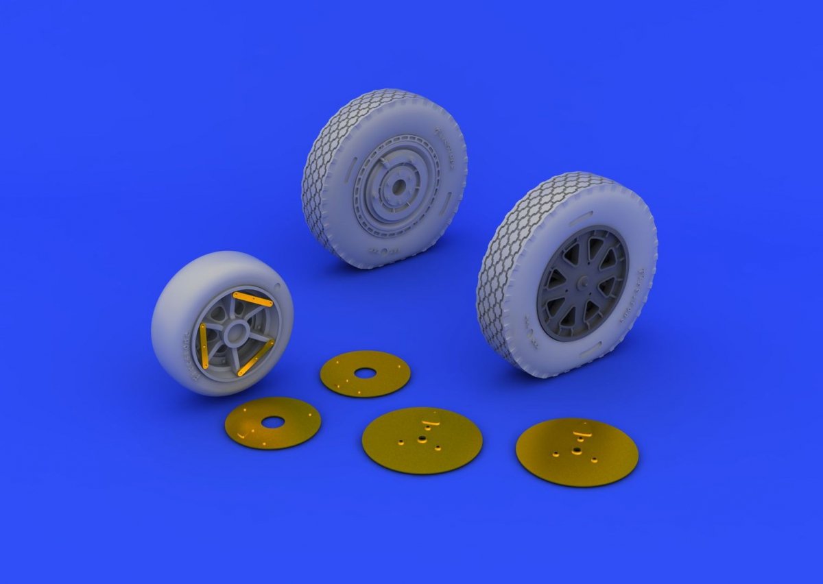 Eduard 648203 P-39 wheels late 1/48 (EDUARD) – immagine 6