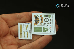 Quinta Studio QD48393 Gloster Gladiator MKI 3D-Printed &amp;amp; coloured Interior on decal paper (I Love Kit) 1/48 – imagen 5