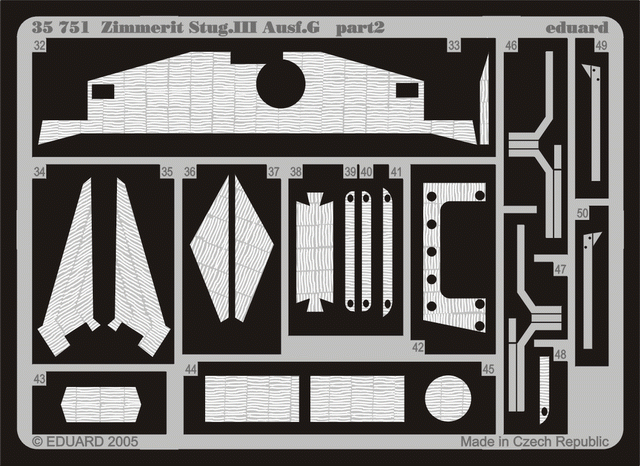 Eduard 35751 Zimmerit StuG. III Ausf. G 1/35 Dragon – zdjęcie 2