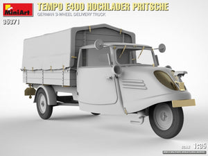 MiniArt 35371 Tempo E400 Hochlader Pritsche German 3-wheel delivery truck 1/35 – immagine 6