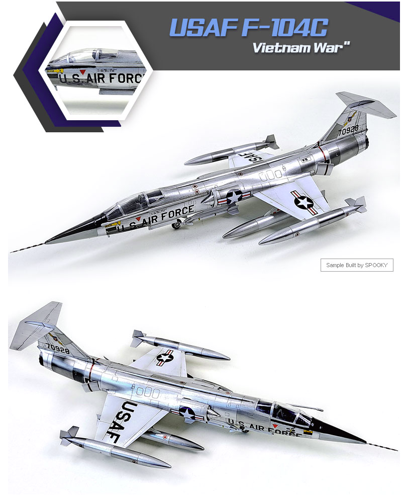 Academy 12576 USAF F-104C Vietnam War 1/72 – Bild 4