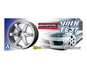 Aoshima 01001 Felgi + Opony Volk Racing Te37 1/24