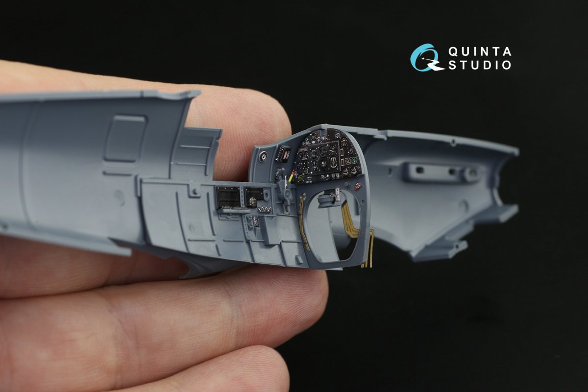 Quinta Studio QD48205 Spitfire Mk.II 3D-Printed &amp;amp; coloured Interior on decal paper (Eduard) 1/48 – immagine 7
