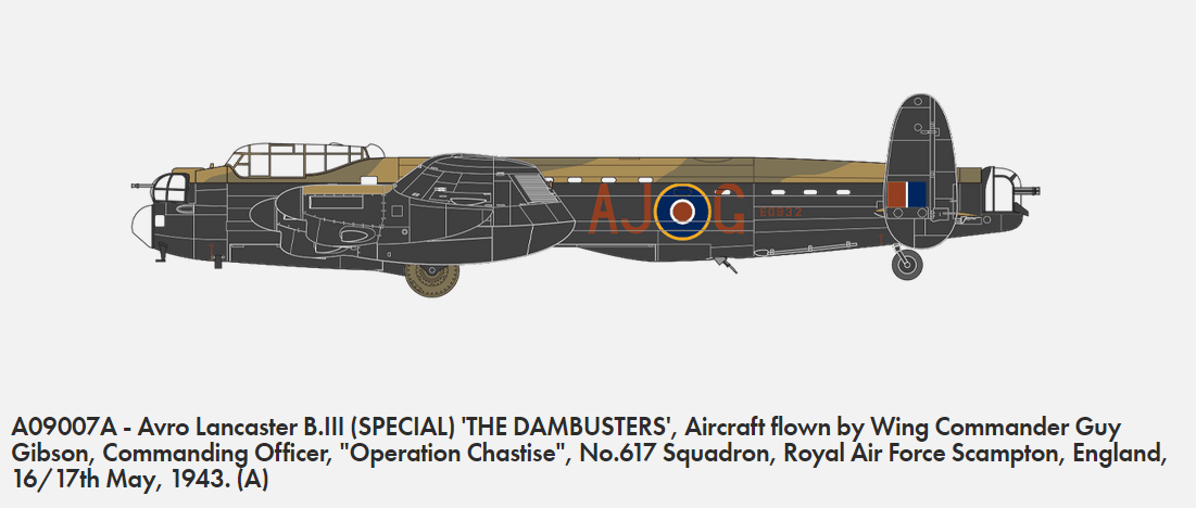 Airfix 09007A Avro Lancaster B.III (SPECIAL) THE DAMBUSTERS 1/72 – Bild 2