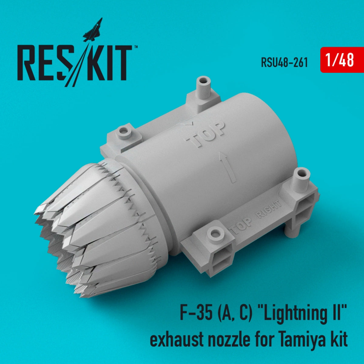 RESKIT RSU48-0261 F-35 (A, C) "LIGHTNING II" EXHAUST NOZZLE FOR TAMIYA KIT 1/48
