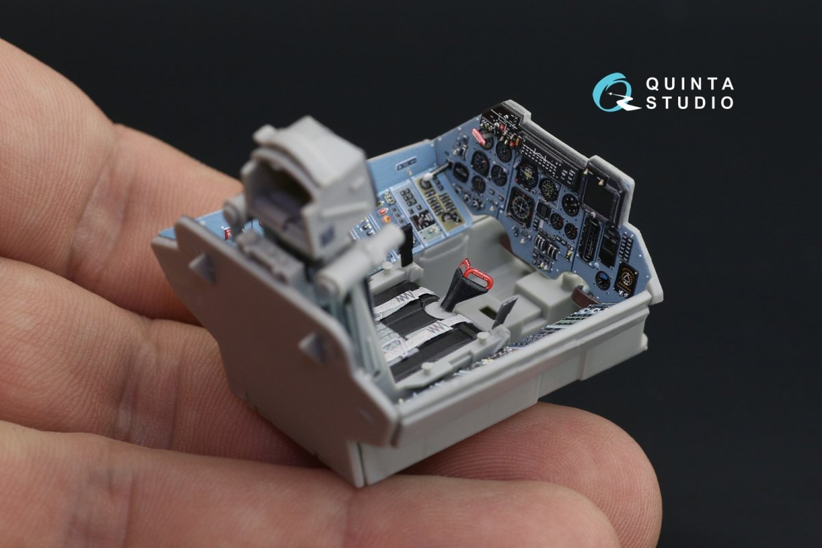 Quinta Studio QD32088 Su-27 3D-Printed &amp;amp; coloured Interior on decal paper (Trumpeter) (full version) 1/32 – Bild 6