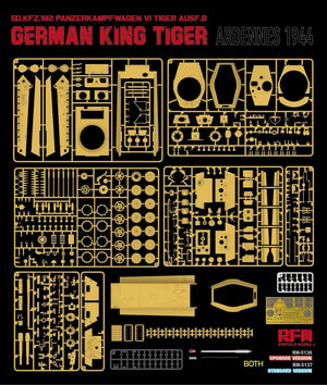 Rye Field Model 5137 German King Tiger Pz.Kpfw. VI Ausf. B Ardennes 1944 Standart Version 1/35 – immagine 6