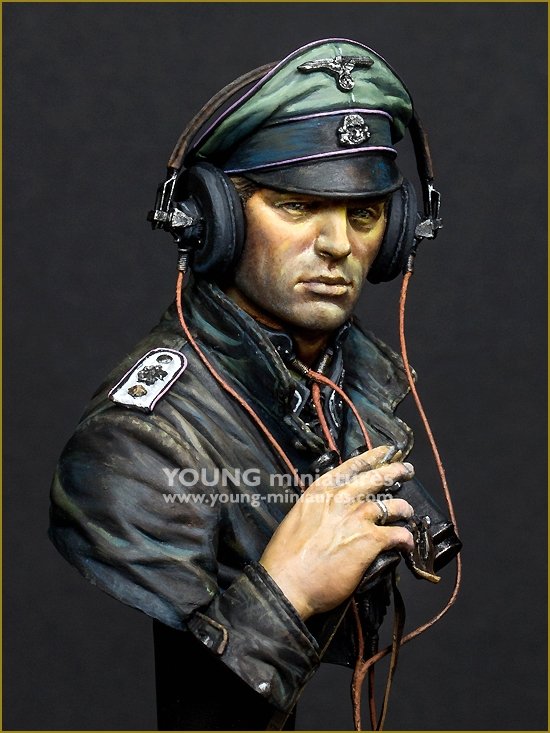 Young Miniatures YM1876 SS Panzer Commander Normandie 1944 1/10 – immagine 8