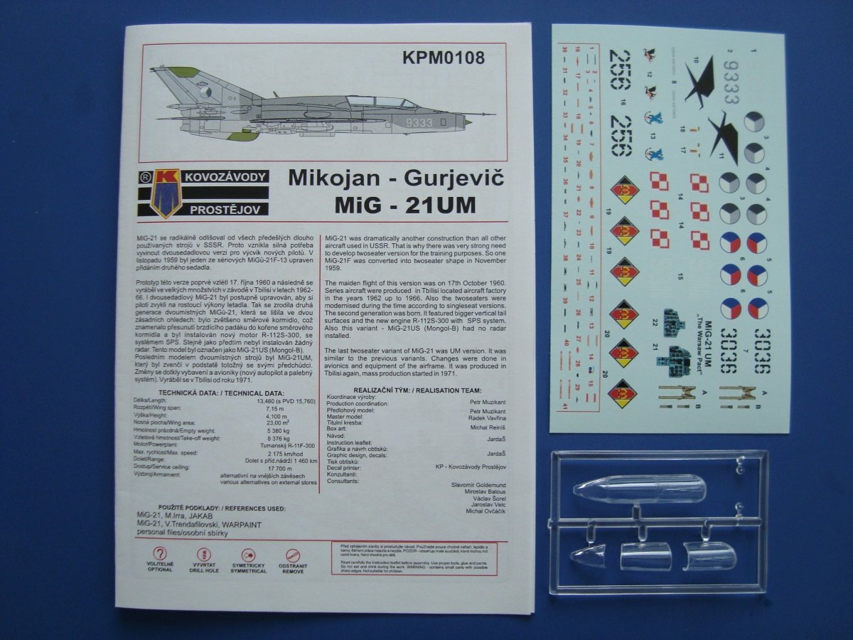 Kozavody Prostejov KPM0108 MiG-21UM „Mongol B“ 1/72 – zdjęcie 4