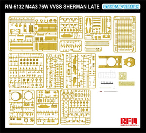 Rye Field Model 5132 M4A3 76W VVSS Sherman Late Standard Version 1/35 – Bild 6