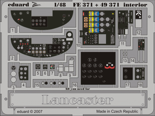 Eduard BIG4882 LANCASTER 1/48 TAMIYA – immagine 18