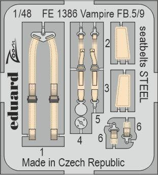 Eduard BIG49394 Vampire FB.5 AIRFIX 1/48 – immagine 5
