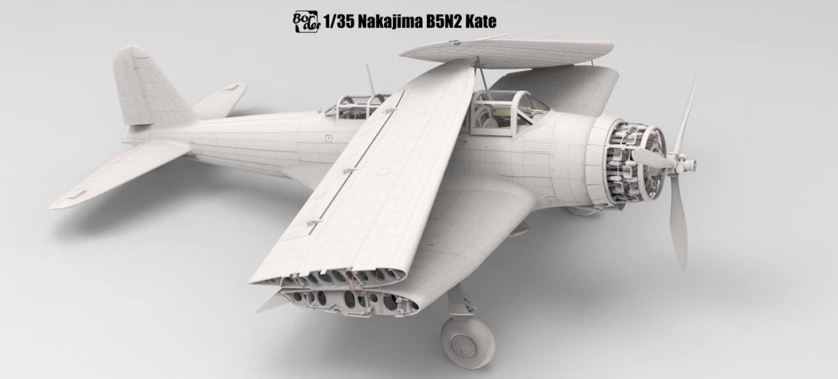 Border Model BF-005 Nakajima B5N2 Type 97 Carrier Attack Bomber &amp;quot;Kate&amp;quot; w/ Full interior 1/35 – immagine 5