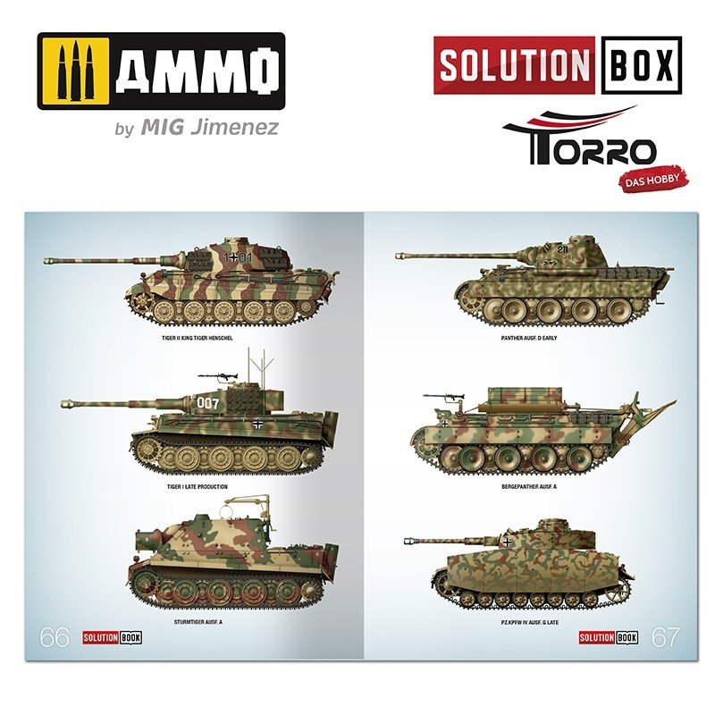 AMMO of Mig Jimenez 2414300000 SOLUTION BOX – WWII GERMAN TANKS – immagine 14
