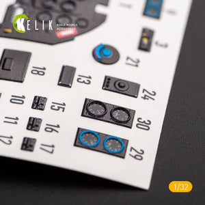 KELIK K32016 JUNKERS JU 87 D/G STUKA - INTERIOR 3D DECAL FOR TRUMPETER KIT 1/32 – immagine 4