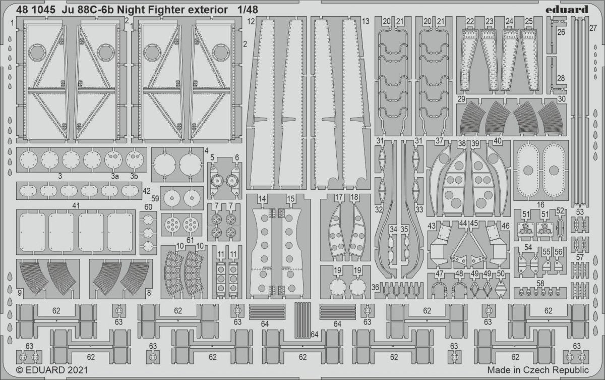 Eduard BIG49288 Ju 88C-6b Night Fighter ICM 1/48 – Bild 3
