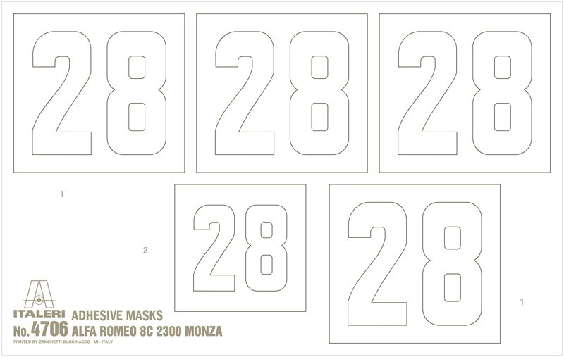 Italeri 4706 ALFA ROMEO 8C 2300 Monza 1/12 – image 14